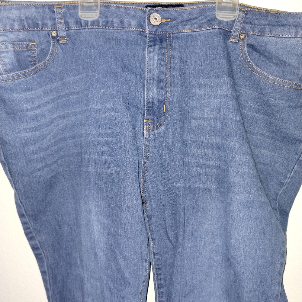 J Creations Demin Collection Plus Size Pants Size 24.  Skinny Fit - Picture 2 of 8